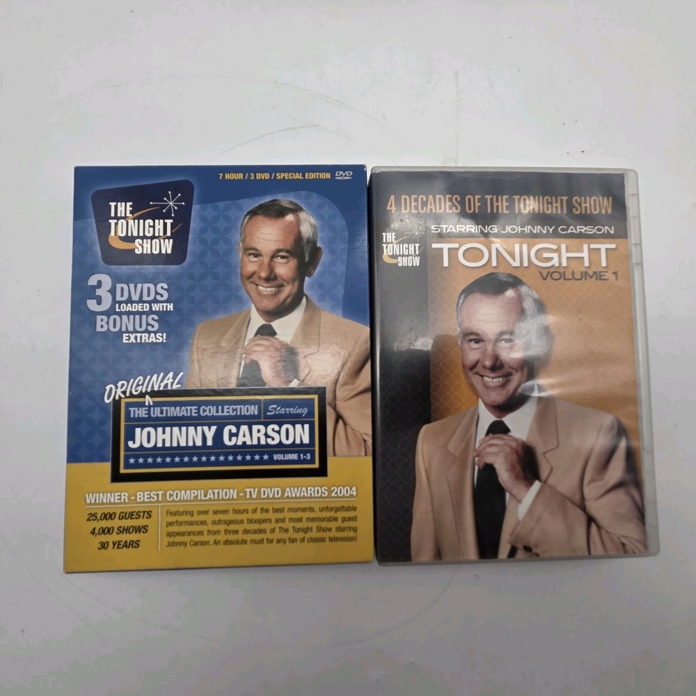The Ultimate Johnny Carson Collection Volume 1-3 & The Tonight Show Volume 1 Lot